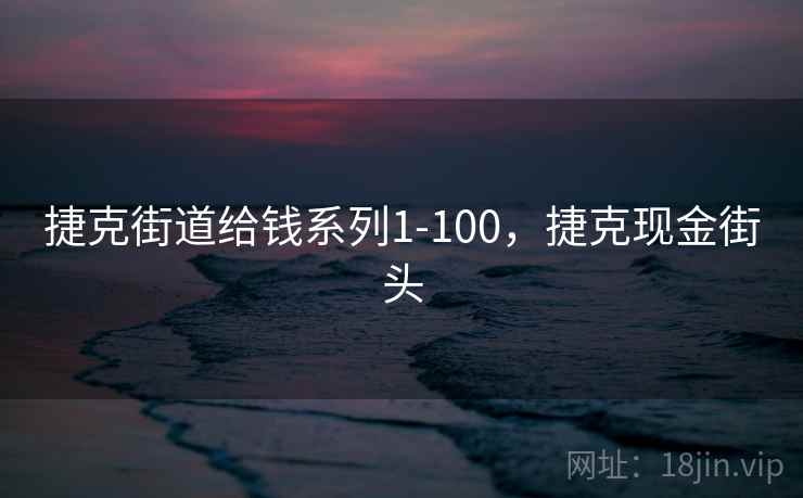 捷克街道给钱系列1-100，捷克现金街头
